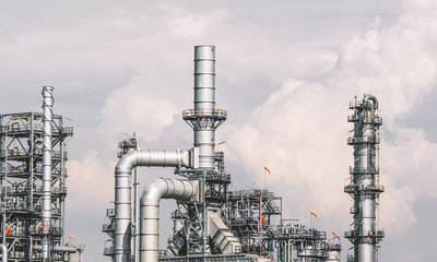 Industrial zone,The equipment of oil refining,Close-up of industrial pipelines of an oil-refinery plant,Detail of oil pipeline with valves in large oil refinery.
