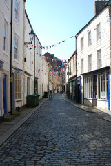 Obraz na płótnie Canvas old town street in Hexham