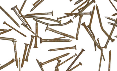 Nail texture. Industrial background. rusty old  Grunge Pattern