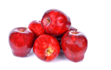 Apples on a white background
