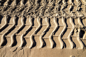 empreinte sur le sable
