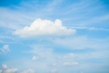 Panorama shot of blue sky and clouds in good weather days