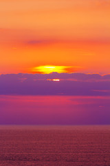 Fototapeta premium Scenary of Sunset at the sea.