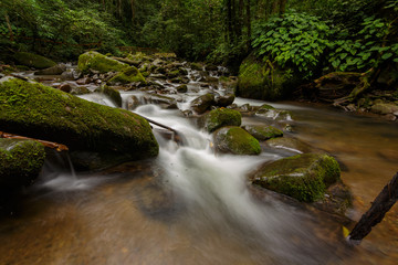 Amazing nature waterfall of Waterfall Mahua, Tambunan, Sabah, Borneo
