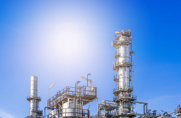 Industrial zone,The equipment of oil refining,Close-up of industrial pipelines of an oil-refinery plant,Detail of oil pipeline with valves in large oil refinery.