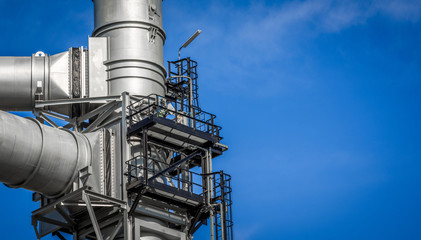 Industrial zone,The equipment of oil refining,Close-up of industrial pipelines of an oil-refinery plant,Detail of oil pipeline with valves in large oil refinery.