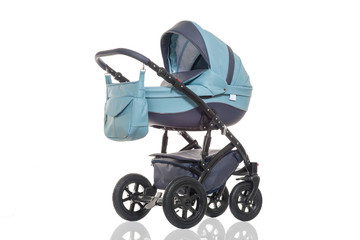 baby carriage isolated on a white background