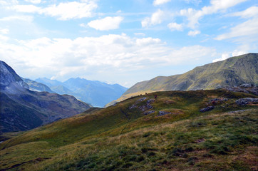 Fototapeta premium Vue sur les Pyrénées, France