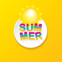 vector special offer summer label design template