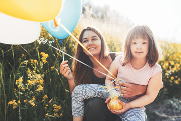 Picture of mother and child with special needs