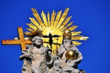 Fototapeta premium Dreifaltigkeitsstatue in Sopron, Detail