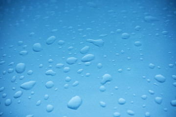 Water drops background textured on the metal surface