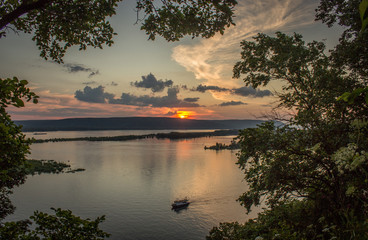 Volga Sunset Observed from Polka Area