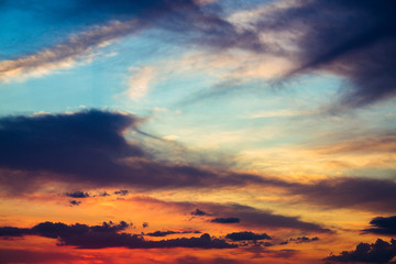 Beautiful clouds in the sky.