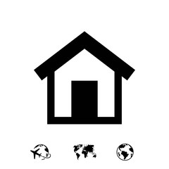 home icon stock vector illustration flat design