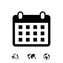 calendar icon stock vector illustration flat design