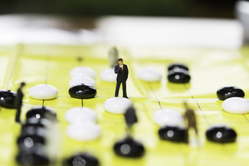 Businessman plan about business for business concept.