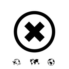 delete icon stock vector illustration flat design