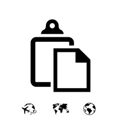 paste icon stock vector illustration flat design