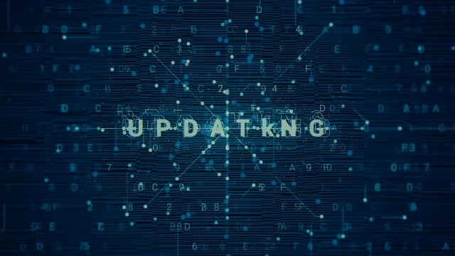 New Crypto Hi-Tech Background.This is abstract animation of futuristic grid with highly technological visual effects. Perfect for any type of videos dealing with hi-tech projects, sci-fi movies.