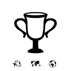 champions cup icon stock vector illustration flat design