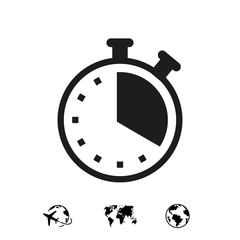 clock icon stock vector illustration flat design