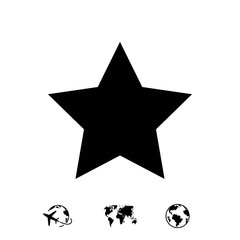 star icon stock vector illustration flat design