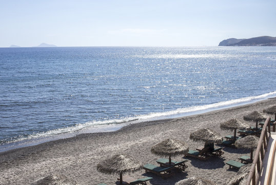 Playa en Santorini