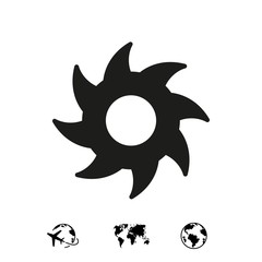 circular saw icon stock vector illustration flat design