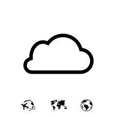 cloud icon stock vector illustration flat design