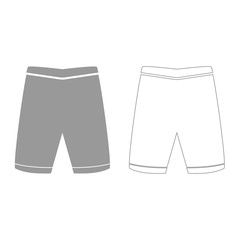 Shorts  grey set  icon .