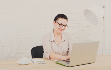 Middle-aged business woman in office