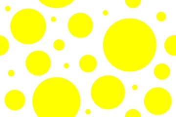 Papier peint Polka dot Cercles jaunes