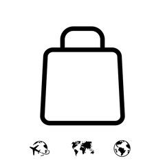 shopping cart icon stock vector illustration flat design