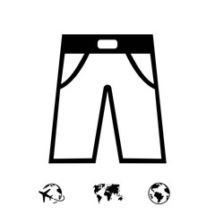 pants icon stock vector illustration flat design