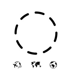 dash-dotted line icon stock vector illustration flat design