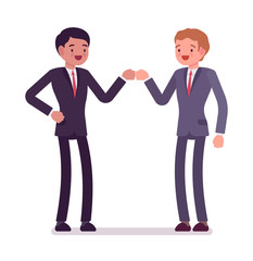 Fototapeta premium Businessmen fist bump
