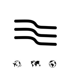 wind icon stock vector illustration flat design