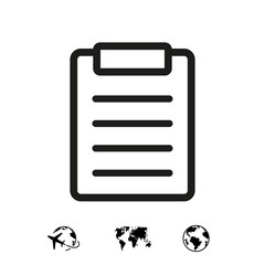 checklist  icon stock vector illustration flat design