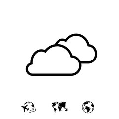 cloud icon stock vector illustration flat design