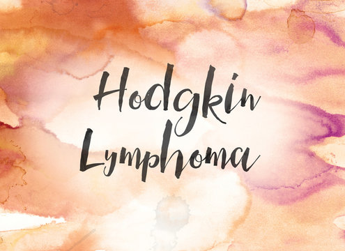 Hodgkin Lymphoma Concept Watercolor and Ink Painting