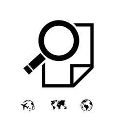 search icon stock vector illustration flat design