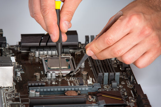 Computer motherboard repair process