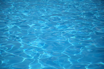 Amazing crystal blue water. Nature background. The color of the water and beautifully bright. 