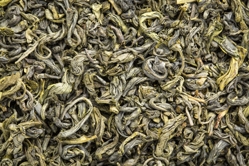 texture of Chinese singlo green tea