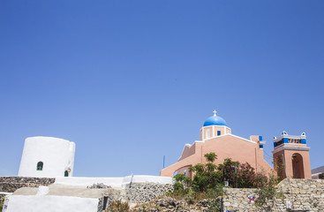 Detalles de la Isla de Santorini
