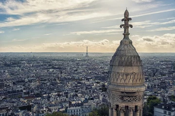 Deurstickers Paris from the sacred heart roof © Stockbym