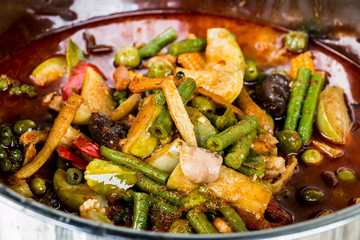 Thai wild spicy  chicken curry.