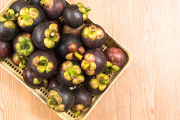 mangosteen ,Thai summer fruits,