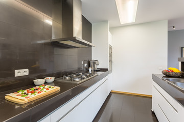 Modern kitchen with canopy